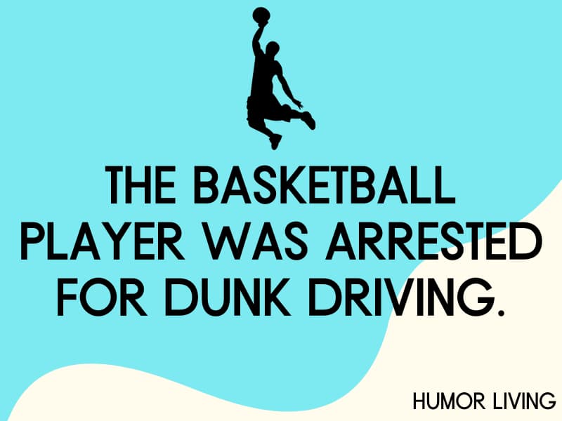 Basketball player dunking.