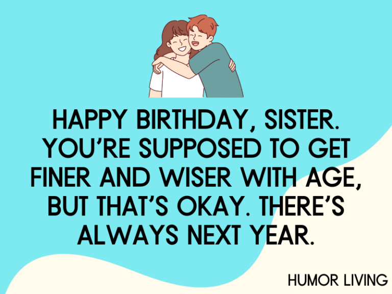 150+ Funny Birthday Wishes for Sisters Humor Living — free download